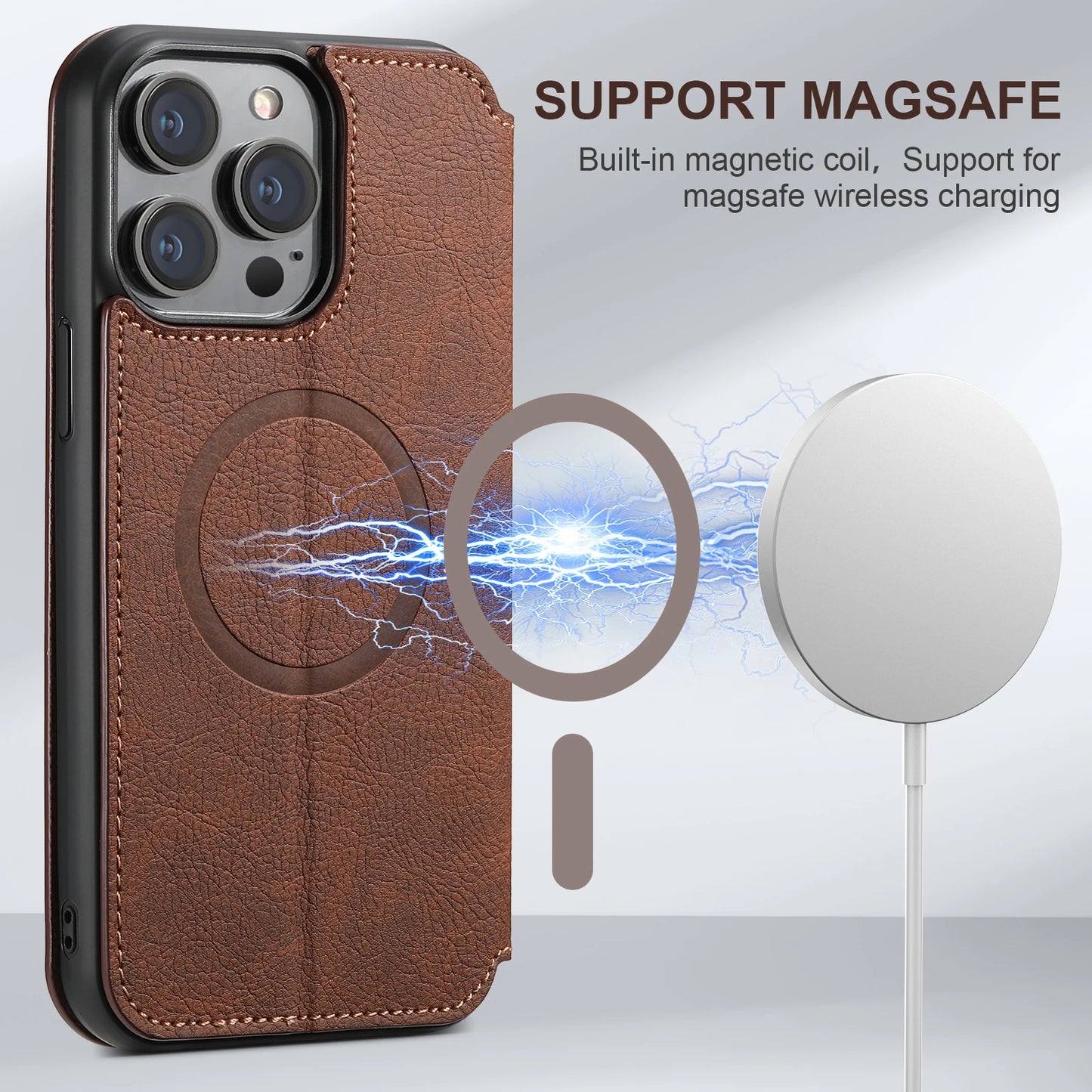 Flip Wallet Card Holder iPhone Case