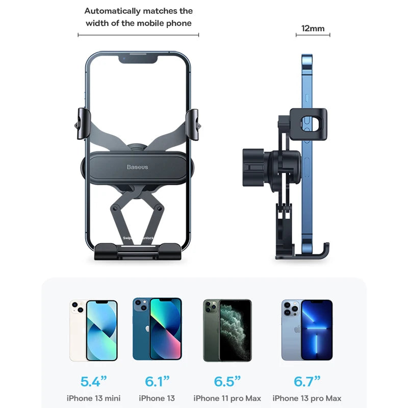 Car Phone Holder | Flexible Air Vent Mount