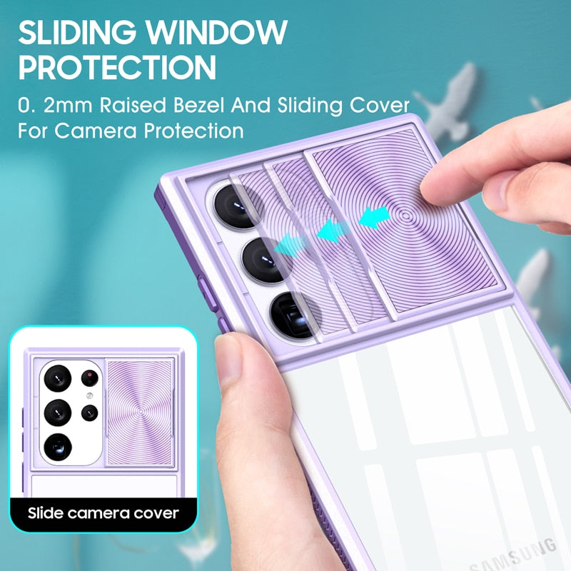 Multiple Colours-Lens Protection Samsung S Case