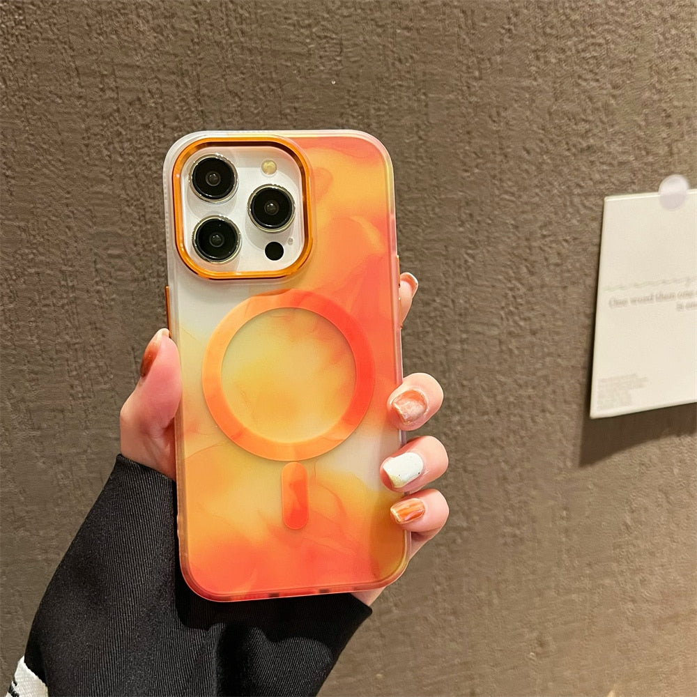 Colourful Magsafe Charging iPhone Case