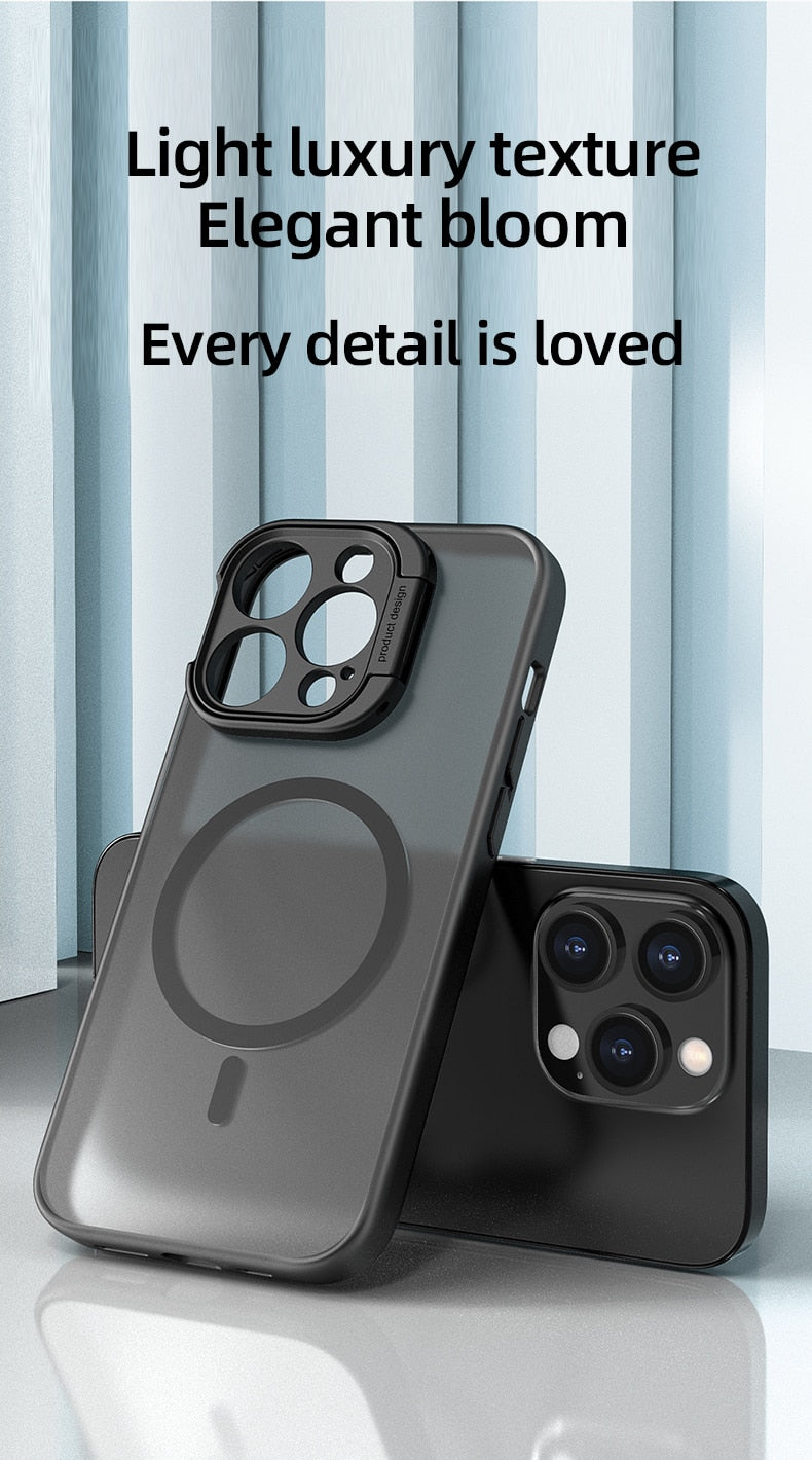 Translucent Stand Bracket Magsafe iPhone Case