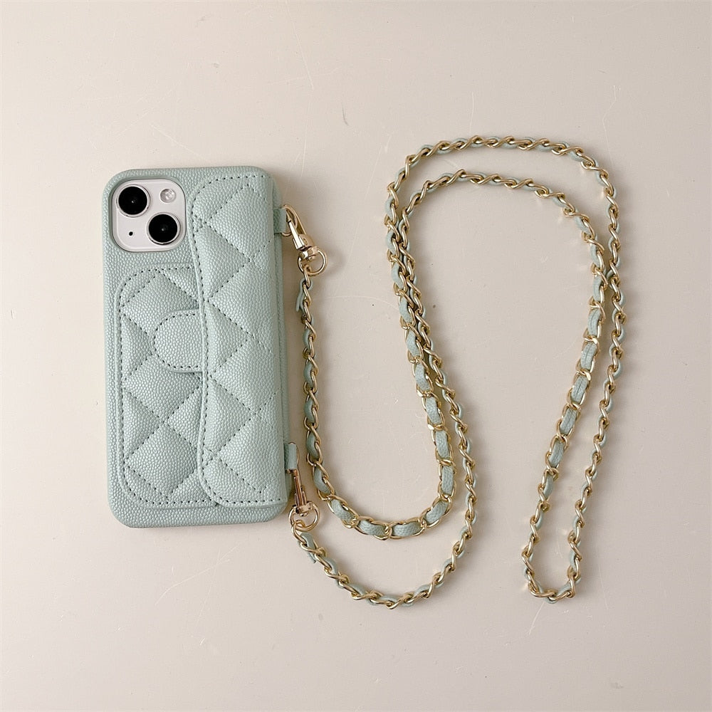 Crossbody Lanyard Wallet Case