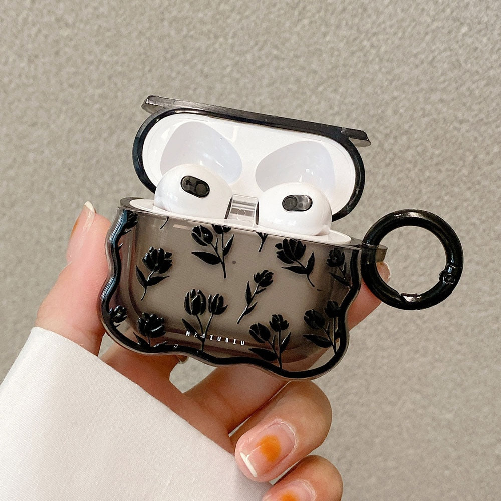 Black Tulip Flower Case