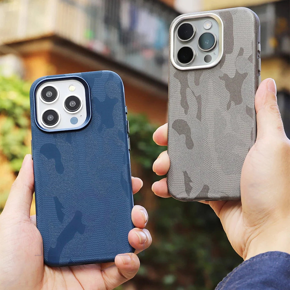 MagSafe Charge Camouflage Design iPhone Case