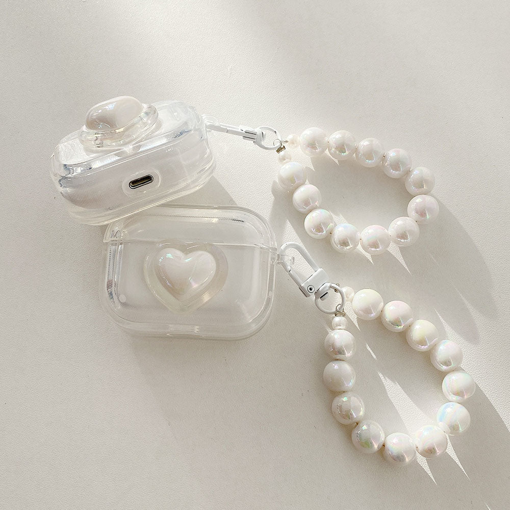 3D Love Heart Transparent Case