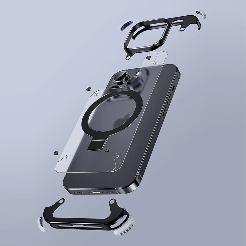 *NEW* Aluminum Frosted Matte Rimless iPhone Case