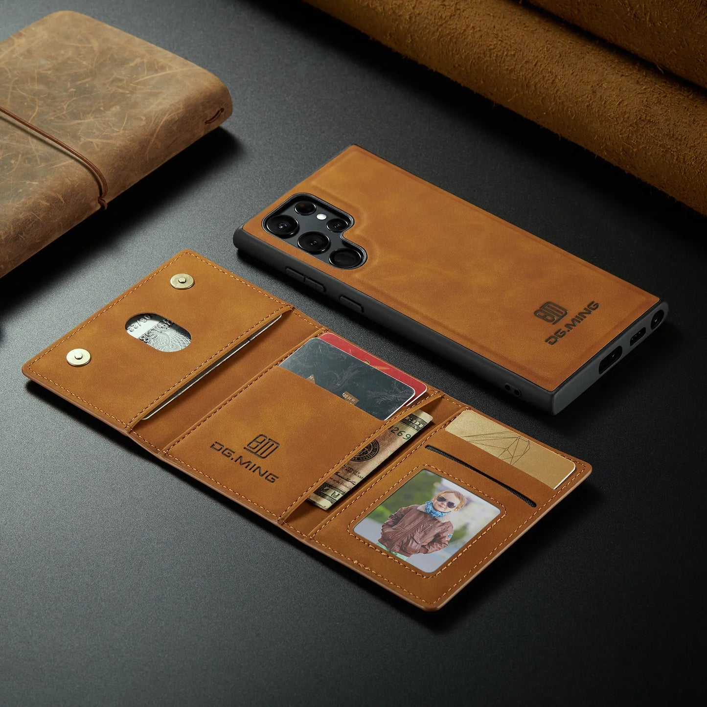 2 in 1 Magnetic Detachable Wallet Skin-S23/S22 Ultra