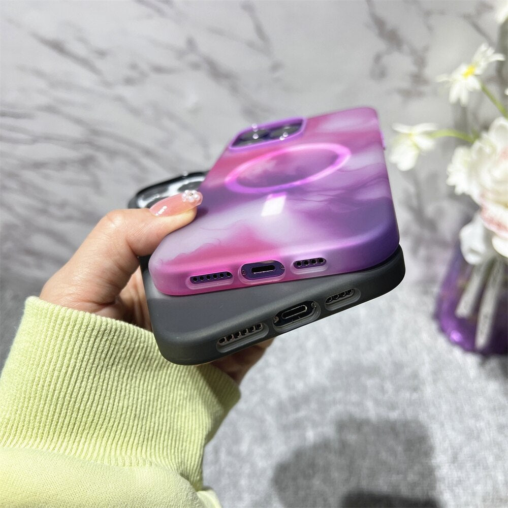 Colourful Magsafe Charging iPhone Case