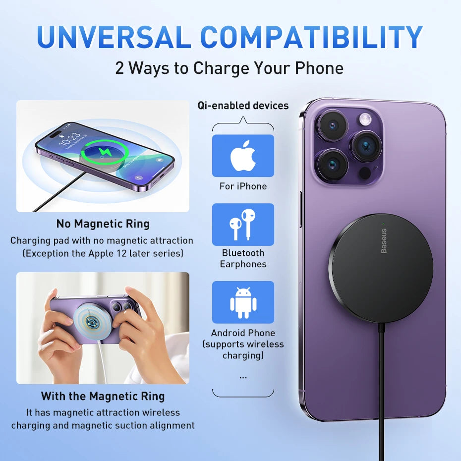 15W Magnetic Wireless Charger For iPhone