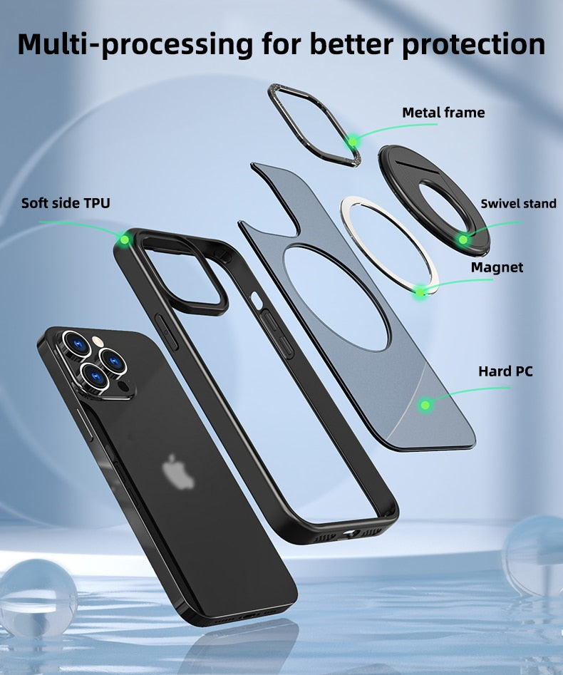 MagSafe 360° Rotating Stand iPhone Case