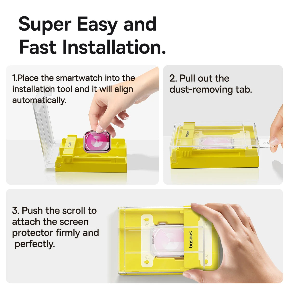 Tempered Glass For Apple Watch 9, 8, 7, 45/41mm