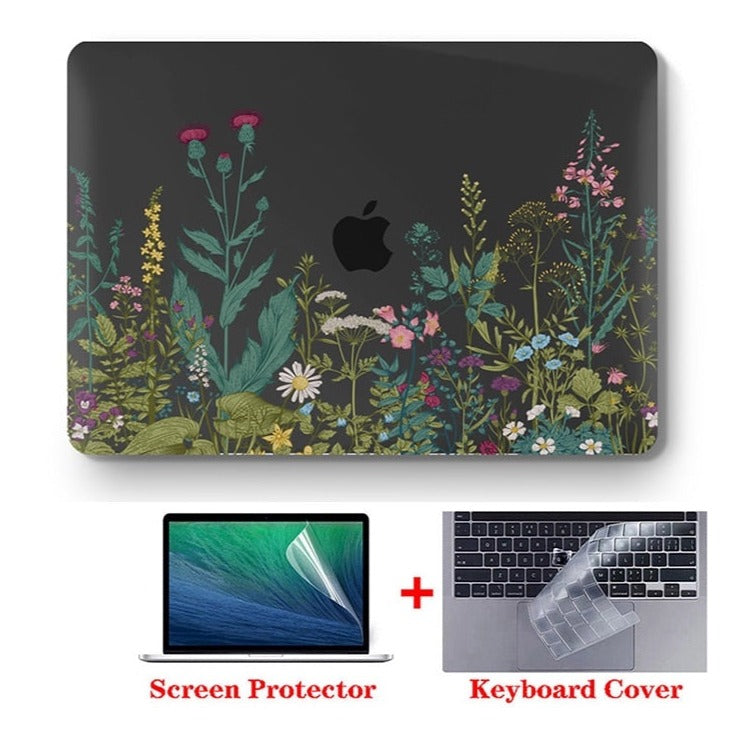 Elegant Floral MacBook Case