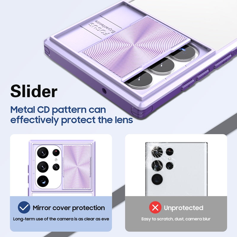Multiple Colours-Lens Protection Samsung S Case