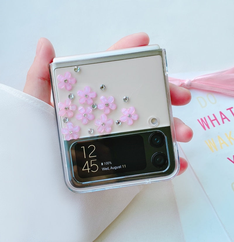 Designer Flower Z Flip Case