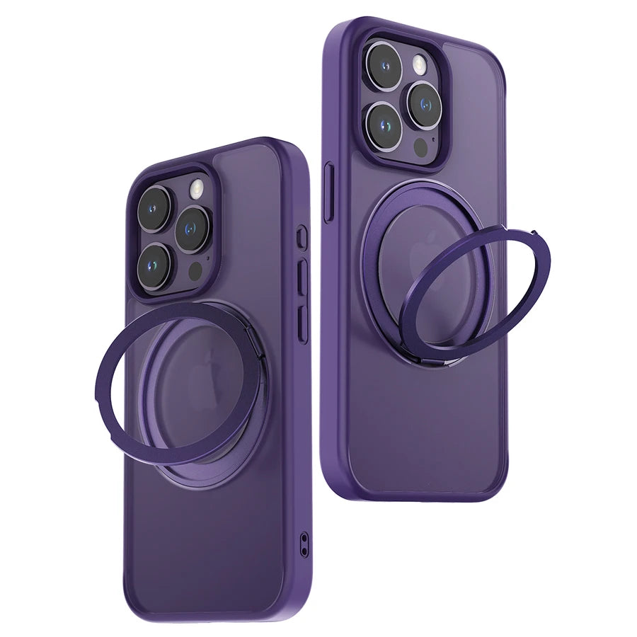 360 Degree Rotating Ring Stand Magsafe iPhone Case
