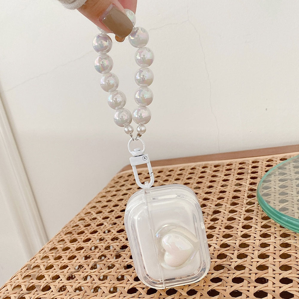 3D Love Heart Transparent Case