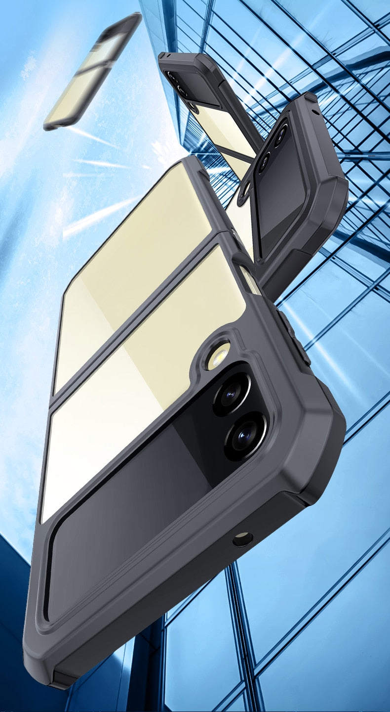 Transparent Shockproof Z Flip Case