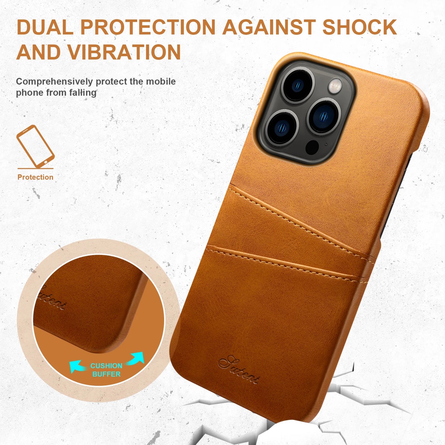 Card Holder Leather iPhone Case