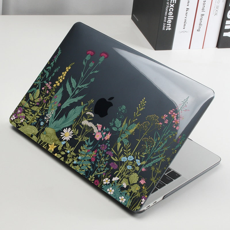 Elegant Floral MacBook Case