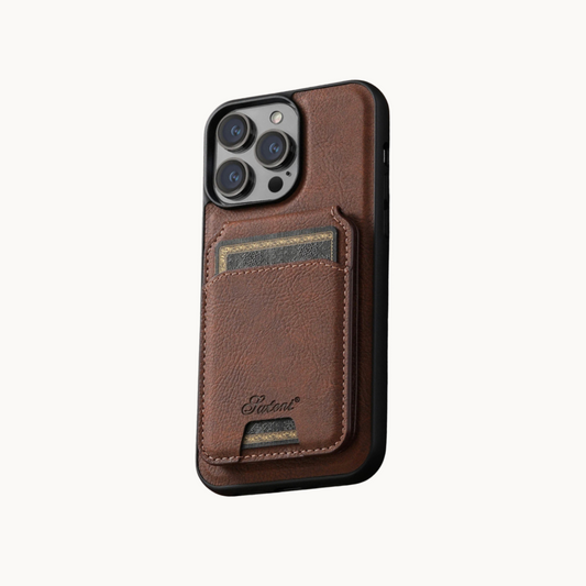 Leather Wallet Magnetic iPhone Skin (MagSafe)