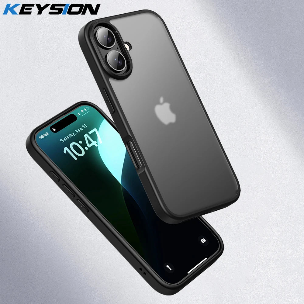 Clear Matte Shockproof iPhone Case