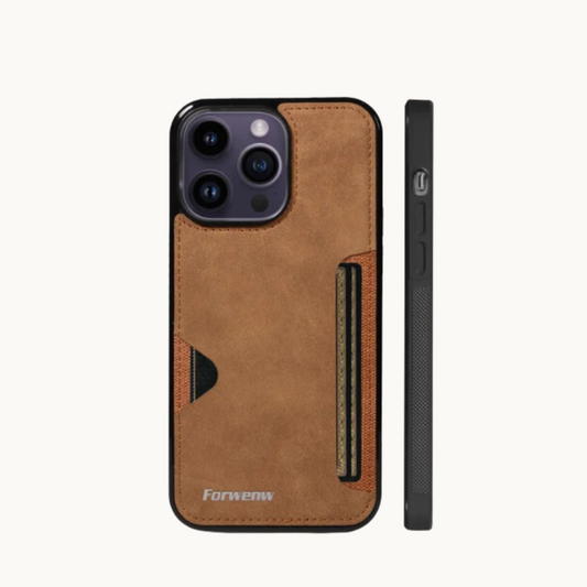 Leather Card-slot Slim iPhone Case