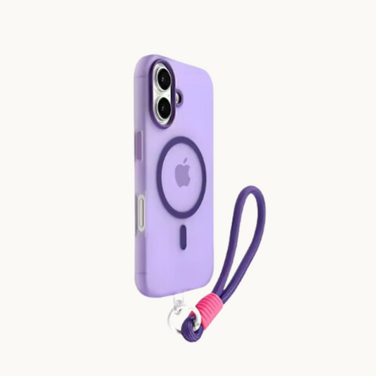 Soft Silicone Wireless Charging iPhone Case (Lanyard included!)